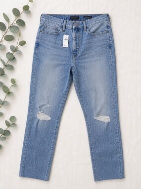 Banana-Republic Women's Ultra High Rise Slim Fit Blue Jeans Size 32